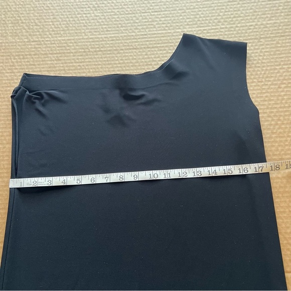 Norma Kamali Drop Shoulder Sheath Dress, black, stretchy jersey, size S - Picture 3 of 12